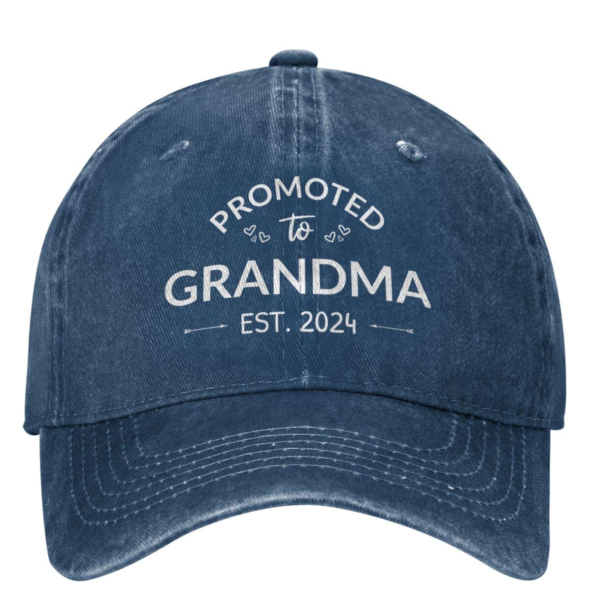 Promoted To Grandma Est 2024 Baseball Cap Outdoor Sun y2k Retro Hip Hop Hats Men Women Casual Design Baseball Caps One Size
Promoted To Grandma Est 2024 Baseball Cap Outdoor Sun y2k Retro Hip Hop Hats Men Women Casual Design Baseball Caps One Size