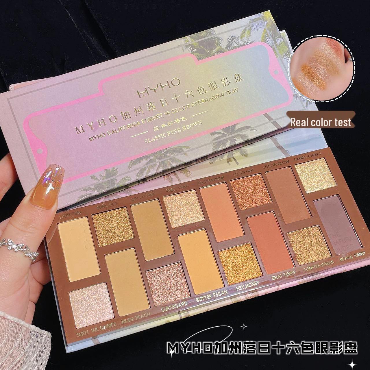 MYHO California Sunset 16-Color Eyeshadow Palette: Matte & Shimmer Shades for Naturally Beautiful Skin
MYHO California Sunset 16-Color Eyeshadow Palette: Matte & Shimmer Shades for Naturally Beautiful Skin