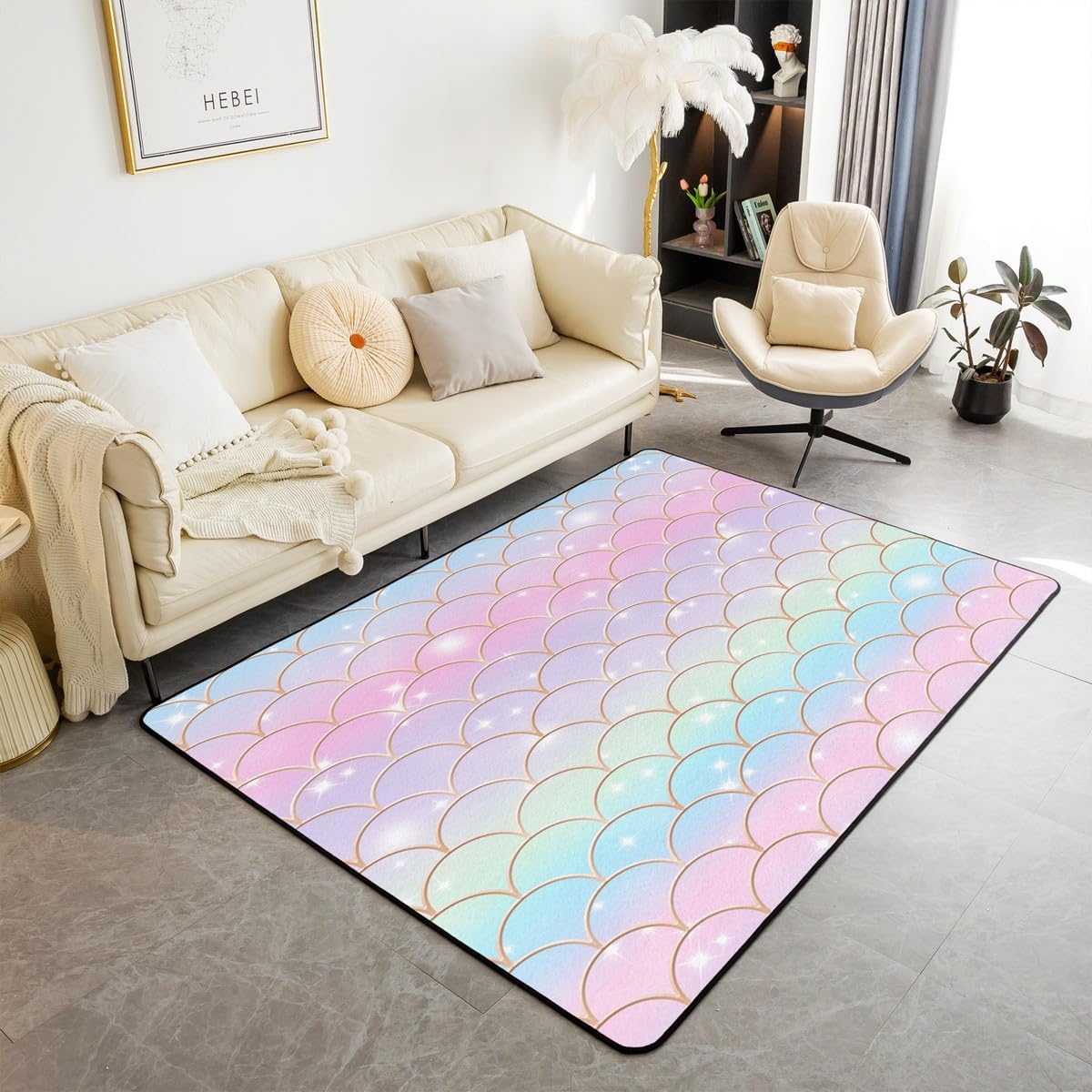 Ковер Чешуя русалки Красочный Забавный Принт рыбьей чешуи Ковер для гостиной Океанская тематика Внутренний напольный коврик Блестящий Декоративный придверный коврик 40x60cm
Ковер Чешуя русалки Красочный Забавный Принт рыбьей чешуи Ковер для гостиной Океанская тематика Внутренний напольный коврик Блестящий Декоративный придверный коврик 40x60cm