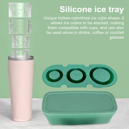 Cylinder Ice Cube Tray for 30Oz-40Oz Tumbler BPA-Free Slow Melting Ice Mold with Lid And Bin Easy Release Ice Maker for Whiskey Cocktail
Cylinder Ice Cube Tray for 30Oz-40Oz Tumbler BPA-Free Slow Melting Ice Mold with Lid And Bin Easy Release Ice Maker for Whiskey Cocktail