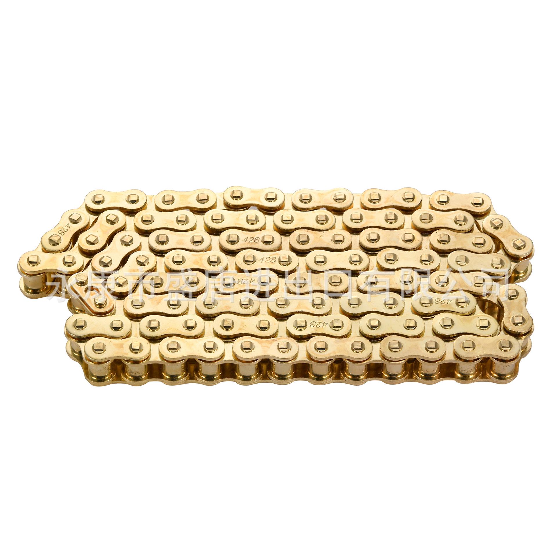 GOOFIT 428 Golden Yellow 104-Link Chain for Motorcycle, ATV, Off-road Bicycle, Kart 104 Links
GOOFIT 428 Golden Yellow 104-Link Chain for Motorcycle, ATV, Off-road Bicycle, Kart 104 Links