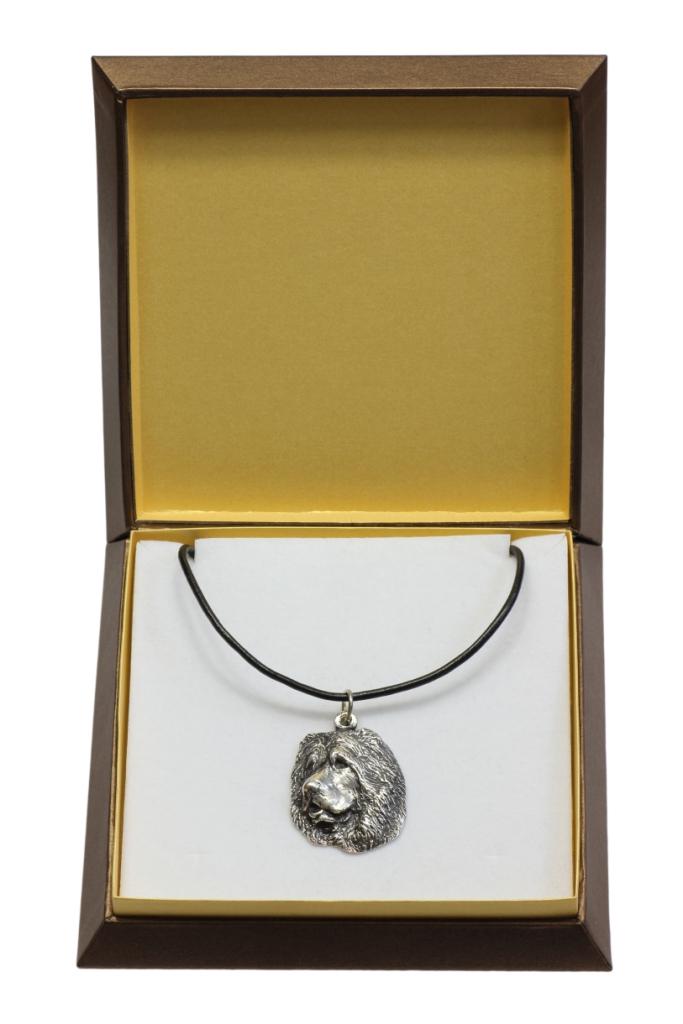 Caucasian Shepherd Dog, Caucasian Ovcharka - Dog necklace in gift box, silver-plated locket for dog fan, striking pendant by Art-Dog brand срібний
Caucasian Shepherd Dog, Caucasian Ovcharka - Dog necklace in gift box, silver-plated locket for dog fan, striking pendant by Art-Dog brand срібний