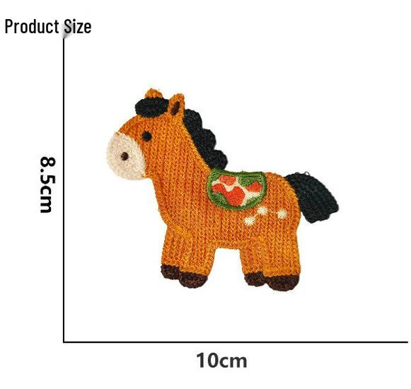 Year of the Horse Plush Cartoon Embroidered Patch - Clothing Accessories & Decorative Duvet Cover Repair DIY
Year of the Horse Plush Cartoon Embroidered Patch - Clothing Accessories & Decorative Duvet Cover Repair DIY