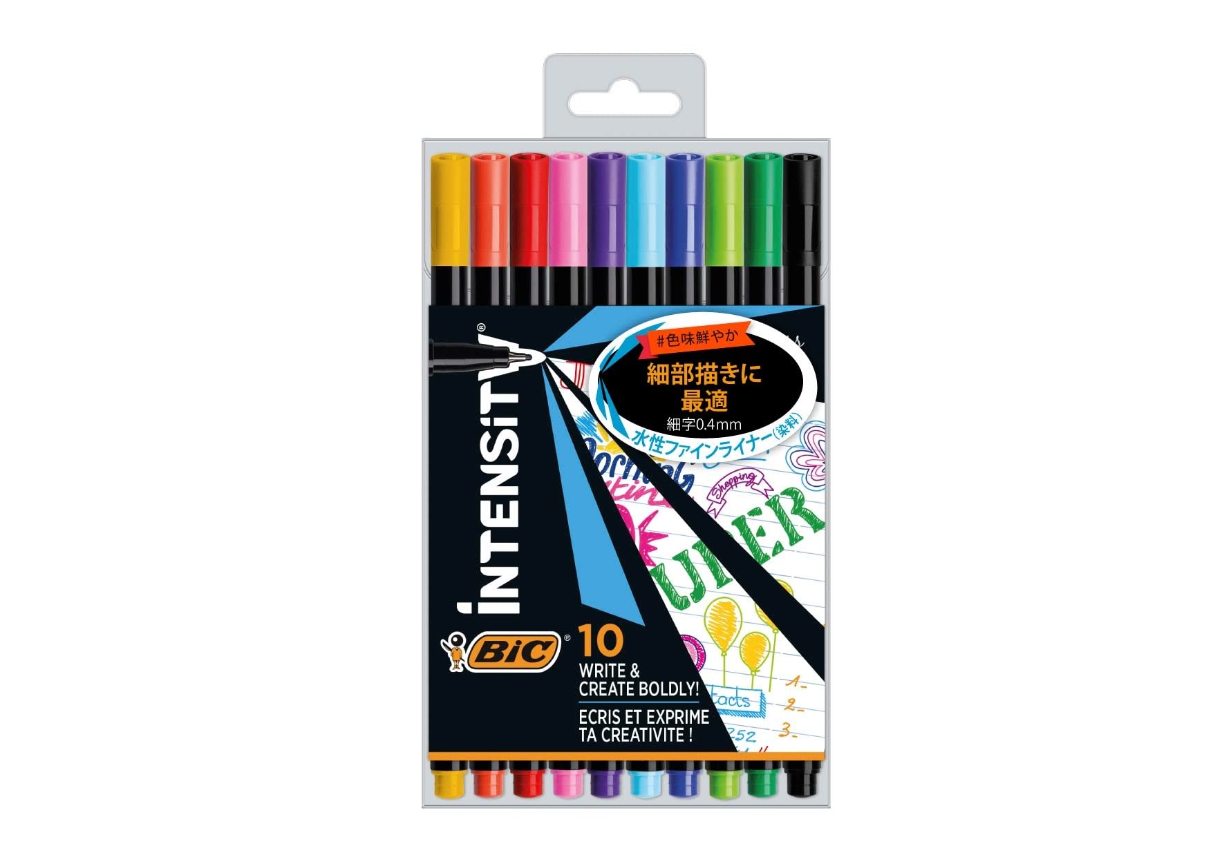 Bic Pen Color Set Intensity Fineliner Fine Point 10 цветов JP на водной основе 0,4 мм ITS-WFPFNBX10
Bic Pen Color Set Intensity Fineliner Fine Point 10 цветов JP на водной основе 0,4 мм ITS-WFPFNBX10