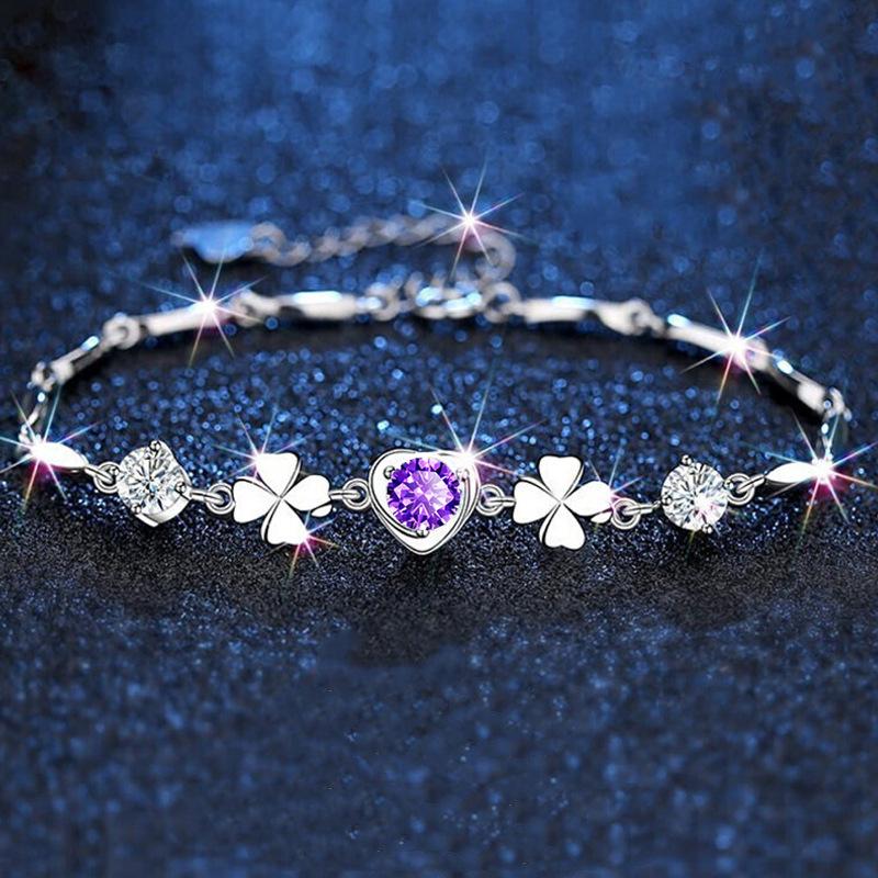 Новые браслеты Taoxin Love -Shaped Purple Gem Браслеты из четырех листьев травы с платиновым морским синим верхом Папа Цветочный браслет Подарки
Новые браслеты Taoxin Love -Shaped Purple Gem Браслеты из четырех листьев травы с платиновым морским синим верхом Папа Цветочный браслет Подарки