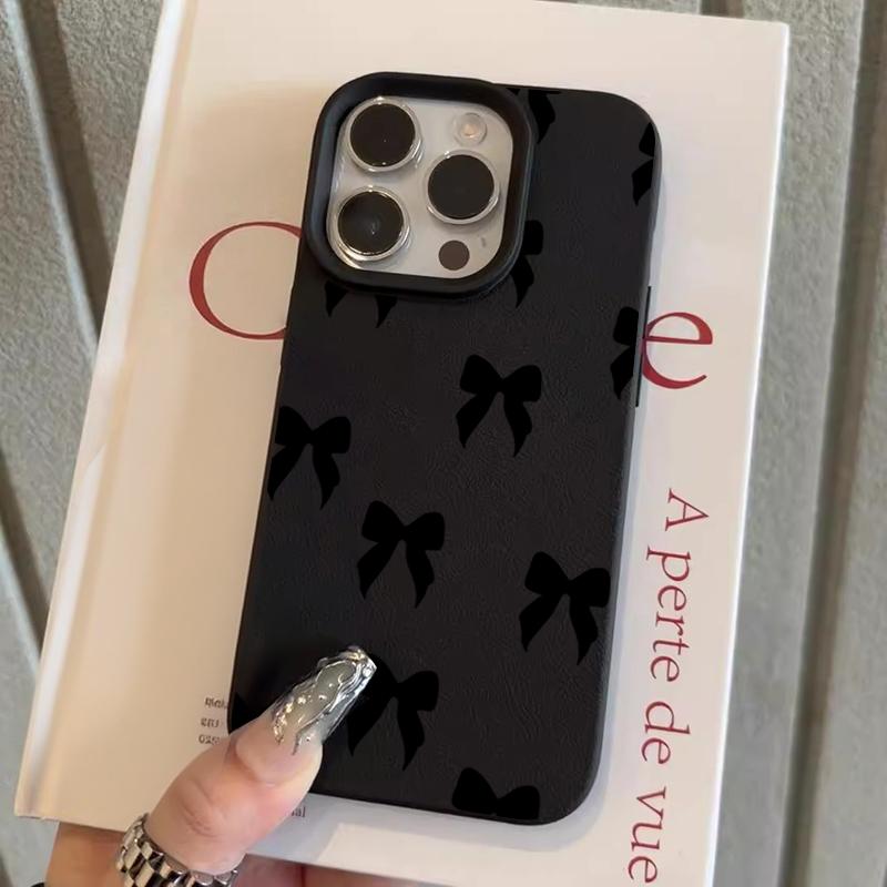 Black Bow Knot Lichee Pattern Phone Case For iPhone 17 16 15 14 13 12 11 Pro Max X XR XSMax 16 15 Plus Soft Silicone Cover iPhone XR
Black Bow Knot Lichee Pattern Phone Case For iPhone 17 16 15 14 13 12 11 Pro Max X XR XSMax 16 15 Plus Soft Silicone Cover iPhone XR