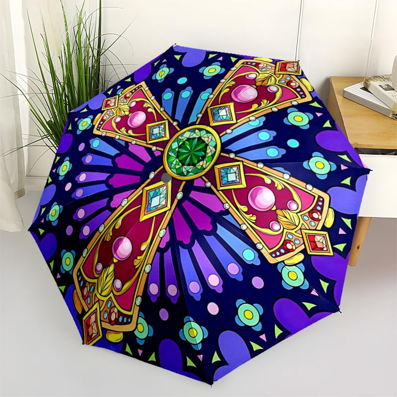 1pc Stained Glass Cross Automatic Open/Close Umbrella, Lightweight for Women/Men, Perfect Gift - for Everyday or Holiday Eventsyy251127098
1pc Stained Glass Cross Automatic Open/Close Umbrella, Lightweight for Women/Men, Perfect Gift - for Everyday or Holiday Eventsyy251127098