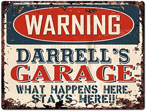 Warning DarrellS Garage Tin Vintage Retro Rustic Metal Plate Store Home Man Cave Decor Funny Giftaluminum 20x30cm(7.8x11.8inch)
Warning DarrellS Garage Tin Vintage Retro Rustic Metal Plate Store Home Man Cave Decor Funny Giftaluminum 20x30cm(7.8x11.8inch)
