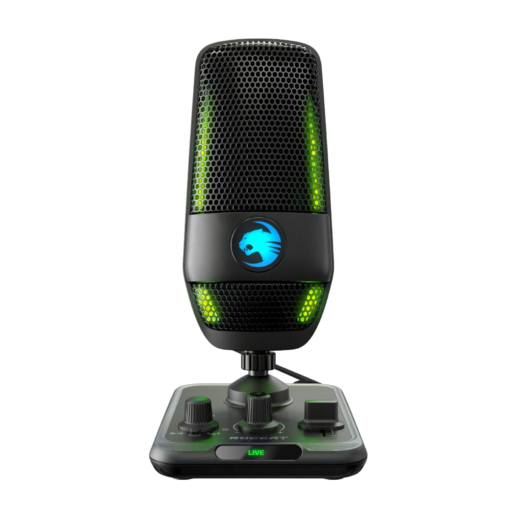 ROCCAT Конденсаторний мікрофон Факел USB-ігровий мікрофон Розподіл комп’ютерних ігор RGB-знімна схема 3 типи Studio Grade Boom Arm Сумісний з Windows 7 або чорний
ROCCAT Конденсаторний мікрофон Факел USB-ігровий мікрофон Розподіл комп’ютерних ігор RGB-знімна схема 3 типи Studio Grade Boom Arm Сумісний з Windows 7 або чорний