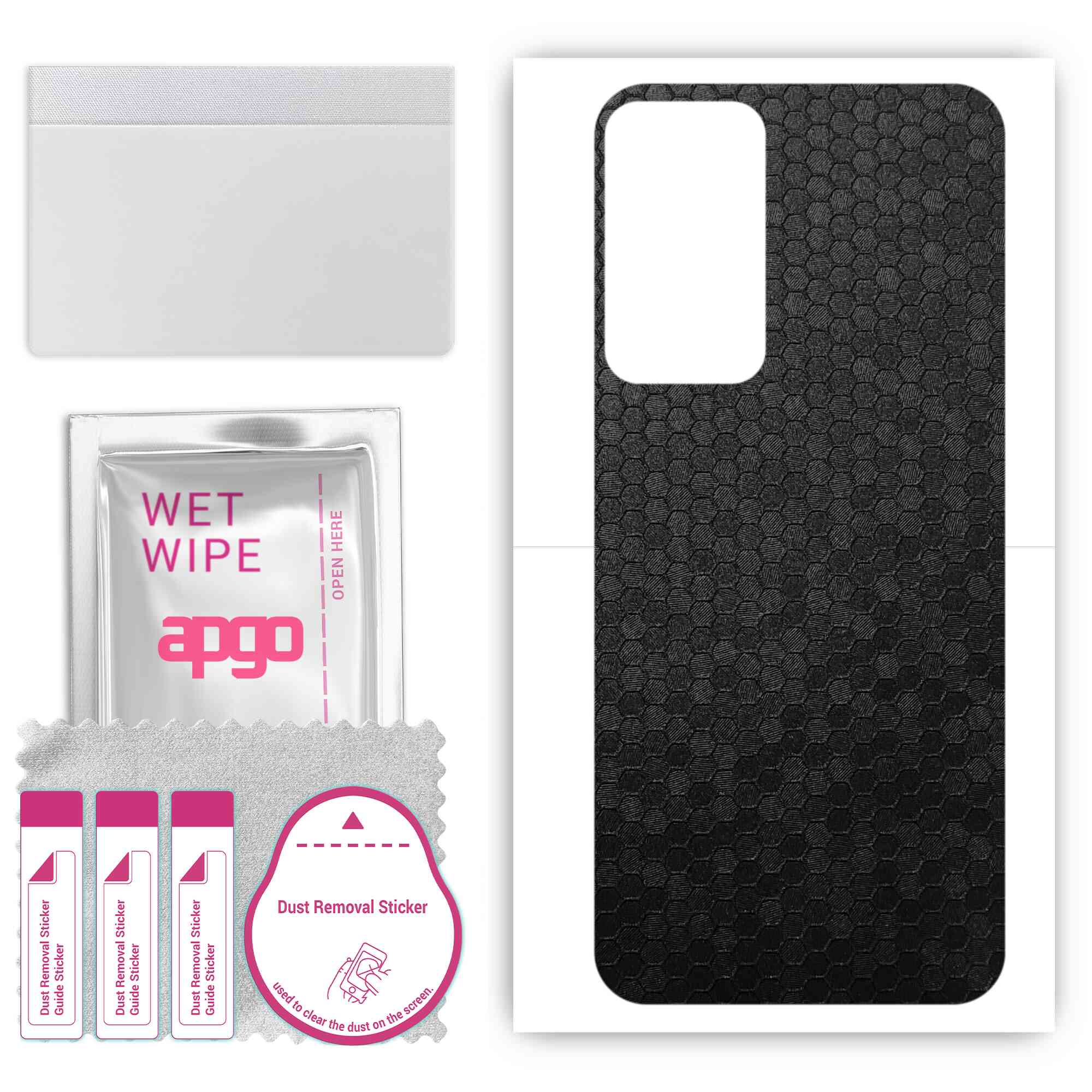 apgo Protective Skin Sticker for the back compatible with Tecno Pop 6 Pro, Wrap Film, Foil, Vinyl - Pattern Black Honeycomb
apgo Protective Skin Sticker for the back compatible with Tecno Pop 6 Pro, Wrap Film, Foil, Vinyl - Pattern Black Honeycomb