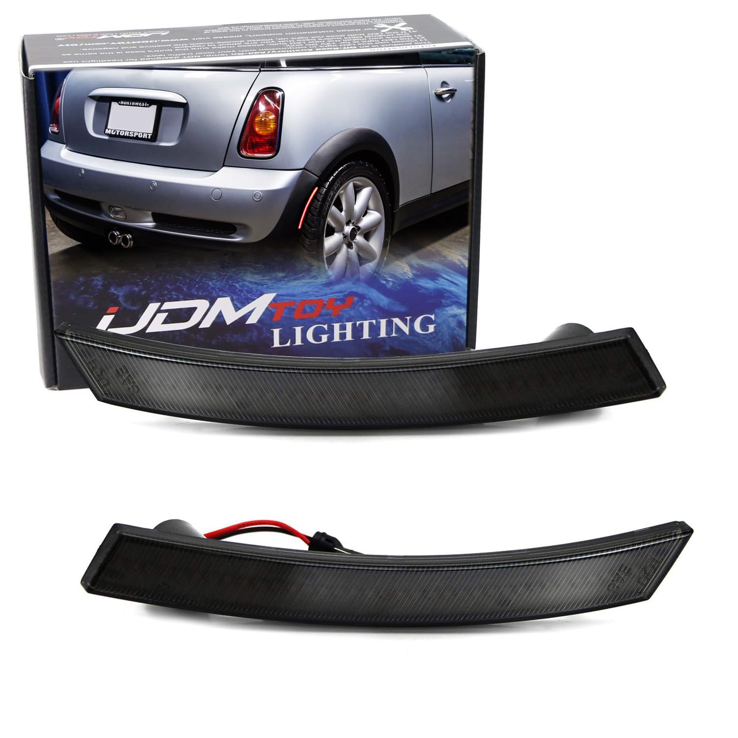 iJDMTOY Smoked Lens Red Full LED Rear Side Marker Light Kit for 2002-08 MINI Cooper R50 R52 R53
iJDMTOY Smoked Lens Red Full LED Rear Side Marker Light Kit for 2002-08 MINI Cooper R50 R52 R53
