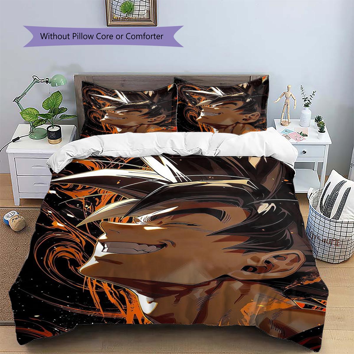 Goku Patterned Pillowcase & Duvet Cover Set Anime Lifestyle Pattern Bedding for Bedroom Cool Present for Lovers.-TING 135x200cm
Goku Patterned Pillowcase & Duvet Cover Set Anime Lifestyle Pattern Bedding for Bedroom Cool Present for Lovers.-TING 135x200cm