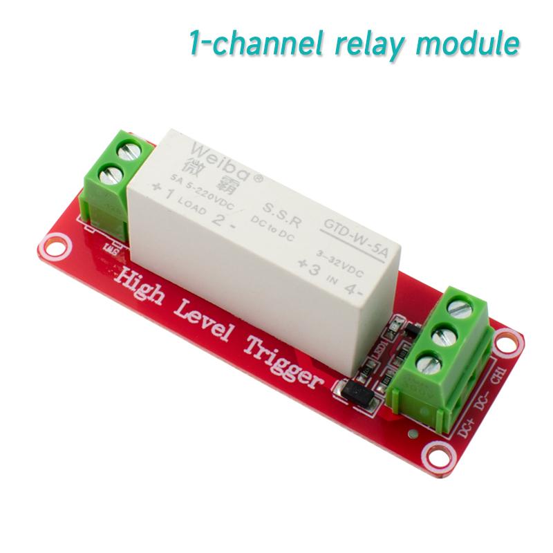 LIZAO 1/2/4/8 Channel DC-DC Solid State Relay Module 5A High Level Trigger SSR Relay Board
LIZAO 1/2/4/8 Channel DC-DC Solid State Relay Module 5A High Level Trigger SSR Relay Board