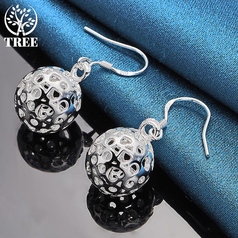 Серьги-подвески из стерлингового серебра 925 пробы с красивым узором в форме шара, подарочные модные украшения 1.3cm
Серьги-подвески из стерлингового серебра 925 пробы с красивым узором в форме шара, подарочные модные украшения 1.3cm