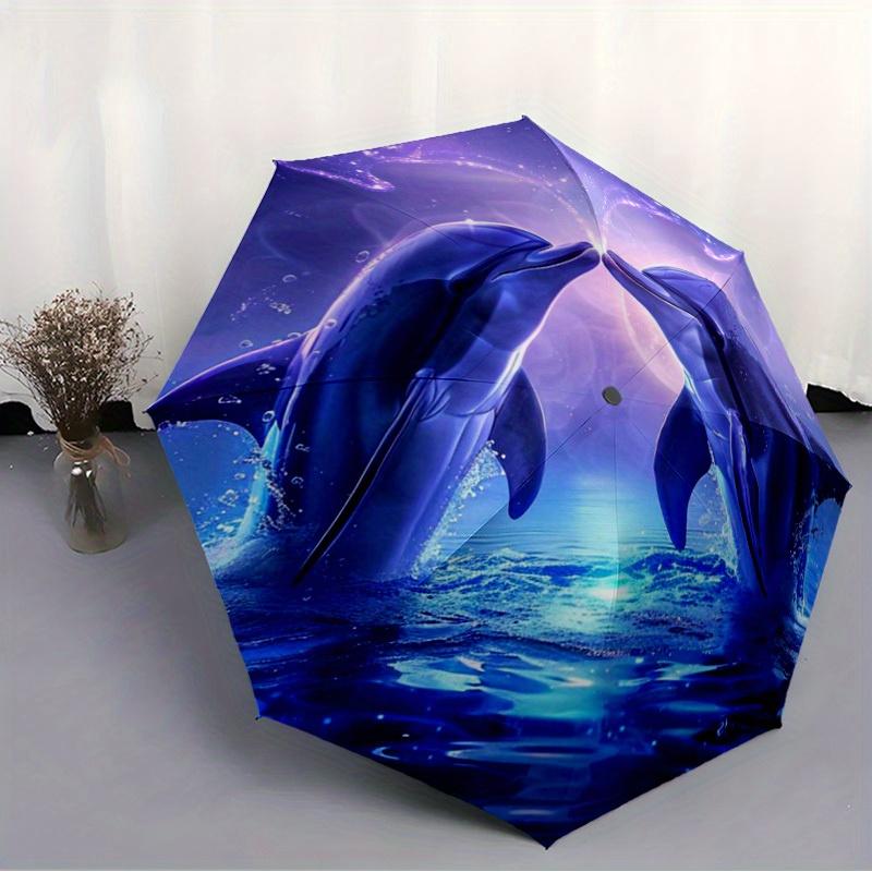 New Dolphin Pattern Umbrella, 1pc Automatic Folding Design Portable Travel Umbrella for Men and Women, Outdoor Use - Perfect H (as the picture,Iron&8K)
New Dolphin Pattern Umbrella, 1pc Automatic Folding Design Portable Travel Umbrella for Men and Women, Outdoor Use - Perfect H (as the picture,Iron&8K)
