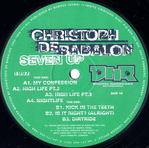 12inch Record CHRISTOPH DE BABALON - Seven Up DHR16 Digital Hardcor 1997 Germany Dance & Electronica Used
12inch Record CHRISTOPH DE BABALON - Seven Up DHR16 Digital Hardcor 1997 Germany Dance & Electronica Used