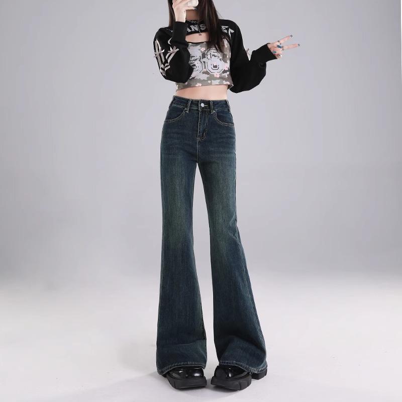 Women’s Retro Blue Fleece-Lined Micro-Flare Jeans - Slim Fit, Floor-Length, Autumn/Winter 2025 Collection Size 26 for 40-45 kg
Women’s Retro Blue Fleece-Lined Micro-Flare Jeans - Slim Fit, Floor-Length, Autumn/Winter 2025 Collection Size 26 for 40-45 kg
