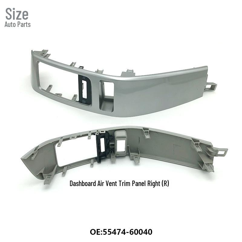 Decorative Air Vent Face Frame Brackets for Toyota FJ120 Prado (55474-60040, 55475-60040) Right R срібний
Decorative Air Vent Face Frame Brackets for Toyota FJ120 Prado (55474-60040, 55475-60040) Right R срібний