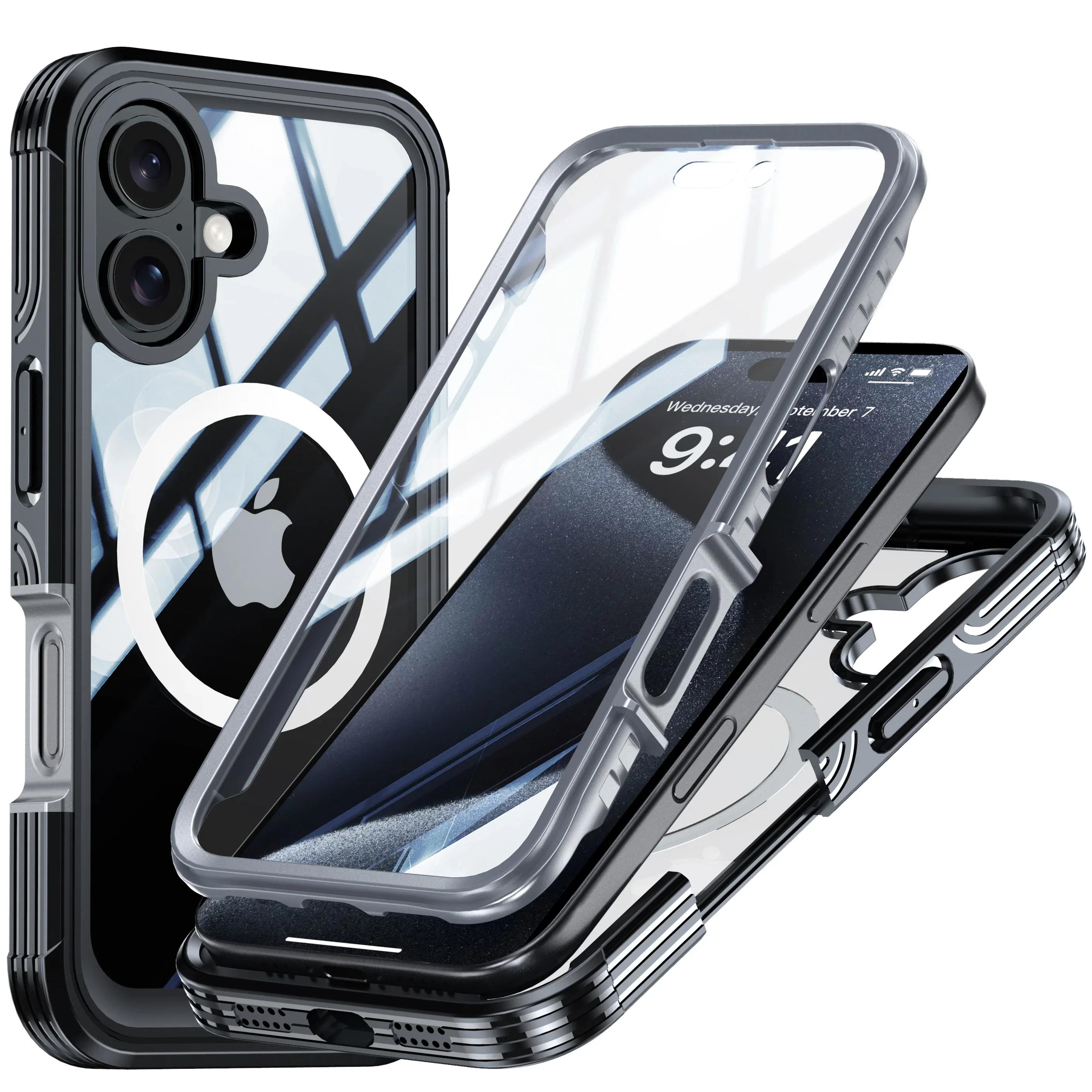 Для iPhone 16e 17e 16 Pro Max 15 Plus IP54 Защита от влаги Магнитный чехол Ударопрочный Пылезащитный Защита переднего экрана Прозрачная крышка Pc + tpu&iPhone17 чёрный
Для iPhone 16e 17e 16 Pro Max 15 Plus IP54 Защита от влаги Магнитный чехол Ударопрочный Пылезащитный Защита переднего экрана Прозрачная крышка Pc + tpu&iPhone17 чёрный