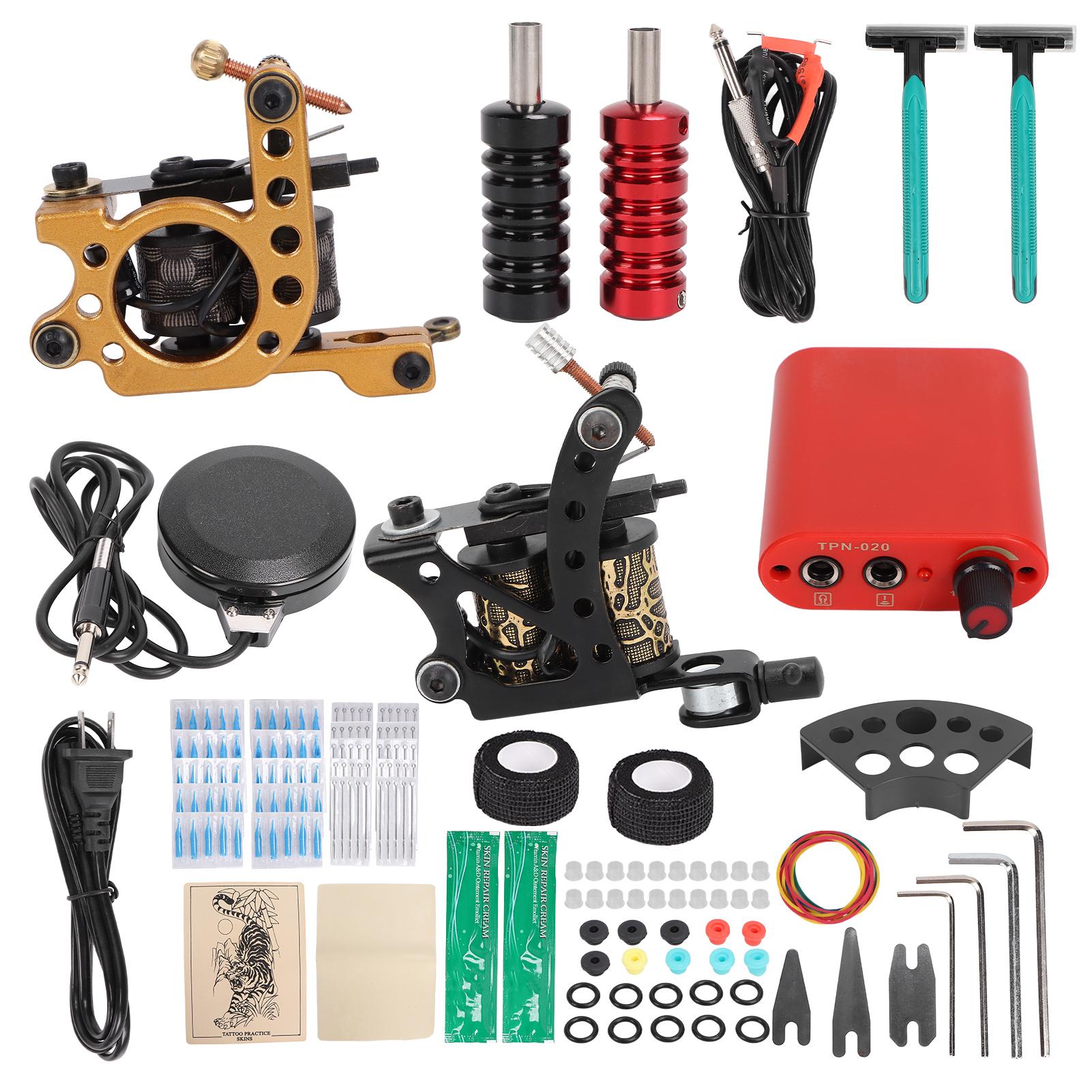 Complete Tattoo Machine Kit Professional Tattoo Starter Liner Shader Kit Mini Power Supply Clip US Plug
Complete Tattoo Machine Kit Professional Tattoo Starter Liner Shader Kit Mini Power Supply Clip US Plug