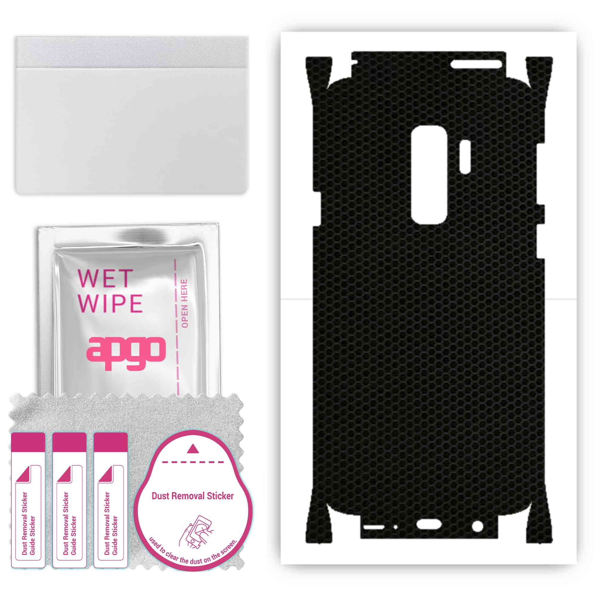Apgo Protective Skin Sticker for the back+sides compatible with Samsung Galaxy S9 Plus, Full Wrap Film, Foil, Vinyl - Pattern Matrix
Apgo Protective Skin Sticker for the back+sides compatible with Samsung Galaxy S9 Plus, Full Wrap Film, Foil, Vinyl - Pattern Matrix