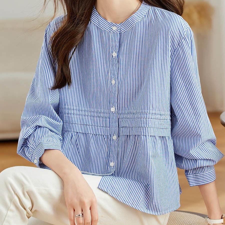 2025 Women s Pure Cotton Striped Long Sleeve Round Neck Shirt – Comfortable, Breathable, Versatile Casual Classic 3XL (72.5-80 kg)
2025 Women s Pure Cotton Striped Long Sleeve Round Neck Shirt – Comfortable, Breathable, Versatile Casual Classic 3XL (72.5-80 kg)