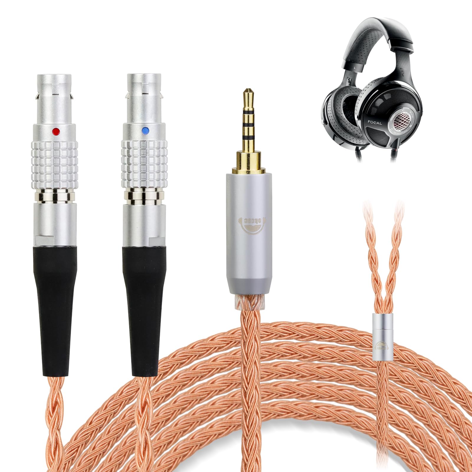 okcsc ZT16 Headphone Cable Replacement Cable for 16 Cores Pure Copper Compatible with Focal NEW Utopia 2022 Length Earphones/Headphones Utopia/Focal
okcsc ZT16 Headphone Cable Replacement Cable for 16 Cores Pure Copper Compatible with Focal NEW Utopia 2022 Length Earphones/Headphones Utopia/Focal