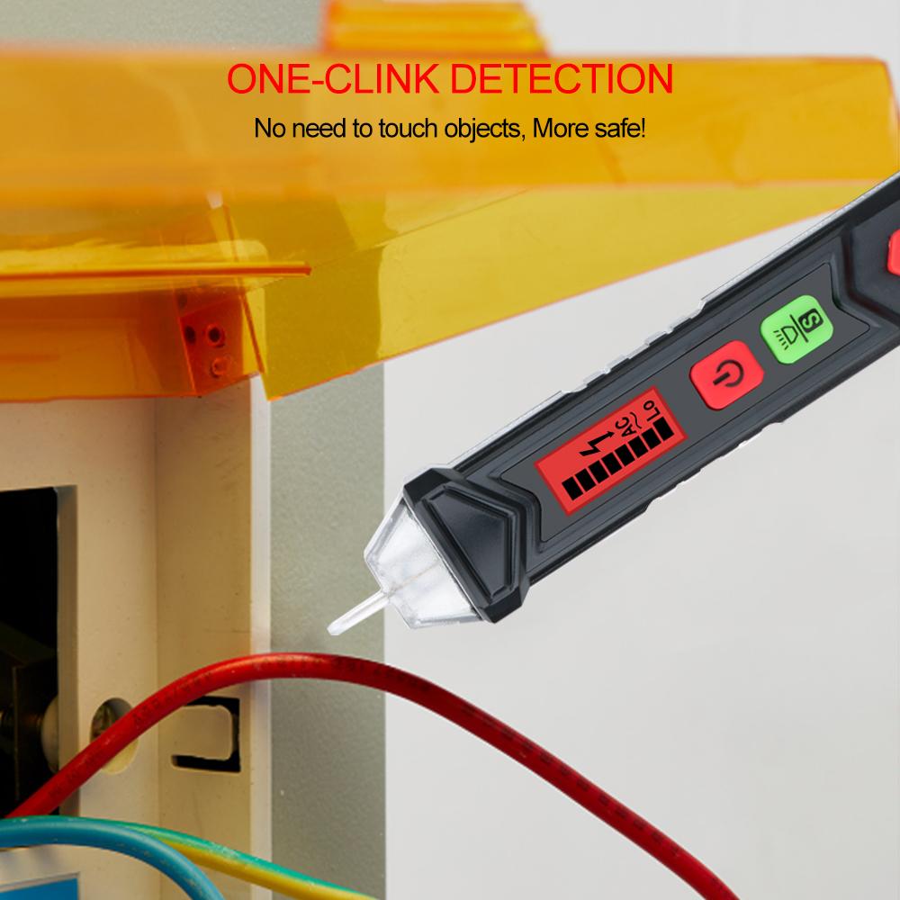 GVDA Digital Non-contact AC Voltage Detector meter Smart Voltage Tester Pen 12-1000V Electric Test Pencil Sound LED light Alarm AC 12V-1000V
GVDA Digital Non-contact AC Voltage Detector meter Smart Voltage Tester Pen 12-1000V Electric Test Pencil Sound LED light Alarm AC 12V-1000V