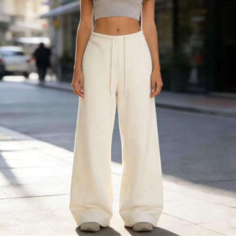 Loose Casual Drawstring Women s Wide-leg Pants 2026 Spring Elastic Waist Versatile Thin Sweatpants Lace-up Sports Casual Pants Fashion New Trousers XL молоко, білий колір
Loose Casual Drawstring Women s Wide-leg Pants 2026 Spring Elastic Waist Versatile Thin Sweatpants Lace-up Sports Casual Pants Fashion New Trousers XL молоко, білий колір