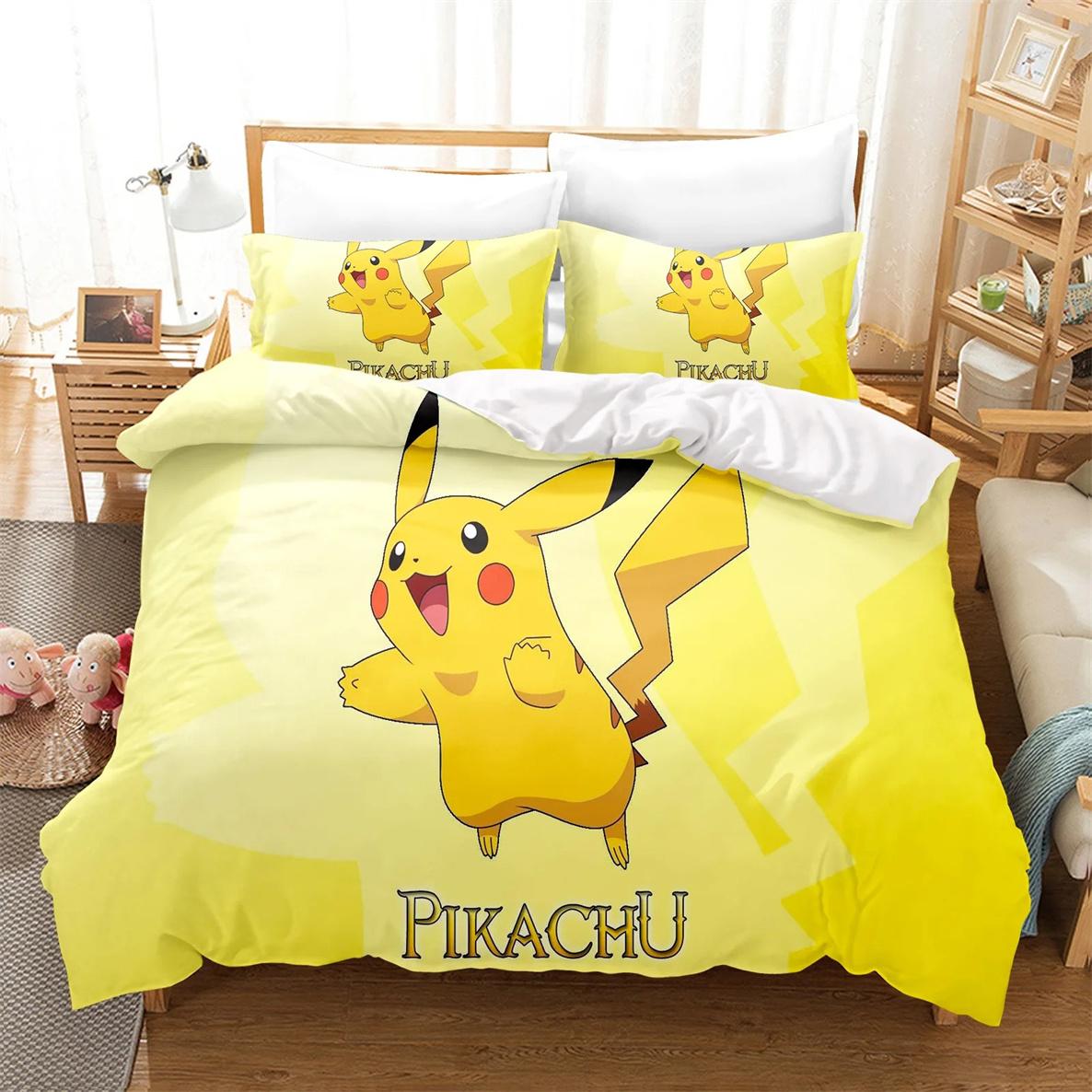 Покемон Комплект постільної білизни 3D Пікачу Підодіяльник Аніме Принт Підодіяльник Комплекти Дитяча постільна білизна Подарунок до свята 155x220cm-3pcs
Покемон Комплект постільної білизни 3D Пікачу Підодіяльник Аніме Принт Підодіяльник Комплекти Дитяча постільна білизна Подарунок до свята 155x220cm-3pcs