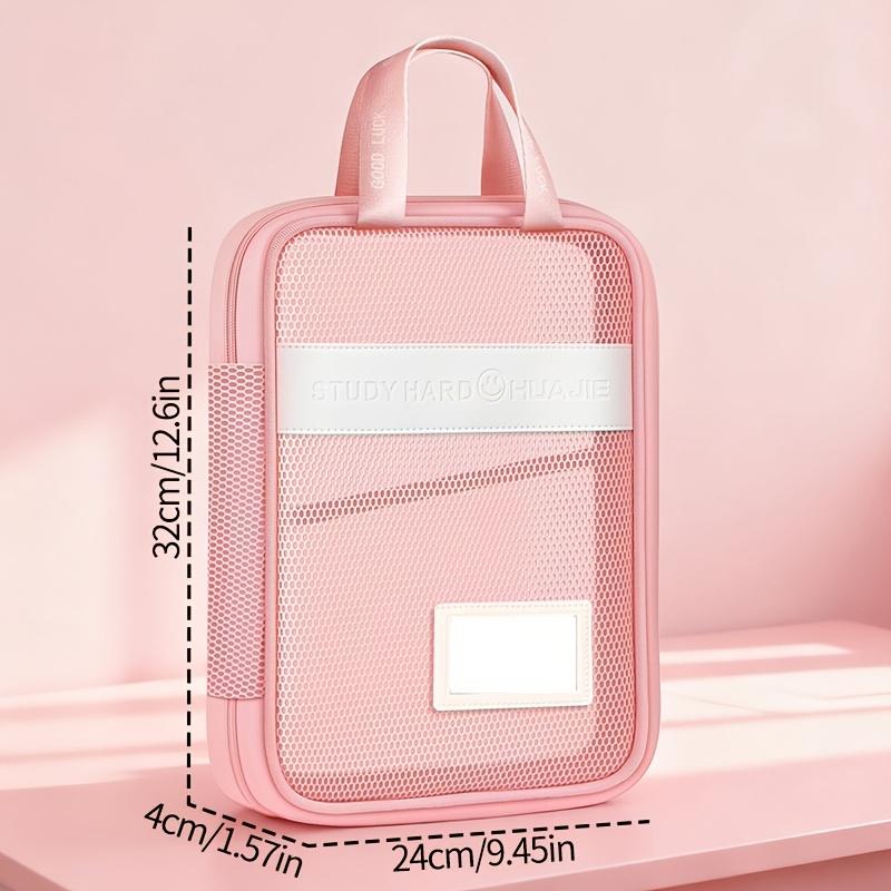 Student Handheld Classification Bag Large Opening Multi-Layer File Bag Big Capacity Zippered Tutoring Bag Mesh Homework Organizer Exam-Document Bag 1PC рожевий
Student Handheld Classification Bag Large Opening Multi-Layer File Bag Big Capacity Zippered Tutoring Bag Mesh Homework Organizer Exam-Document Bag 1PC рожевий
