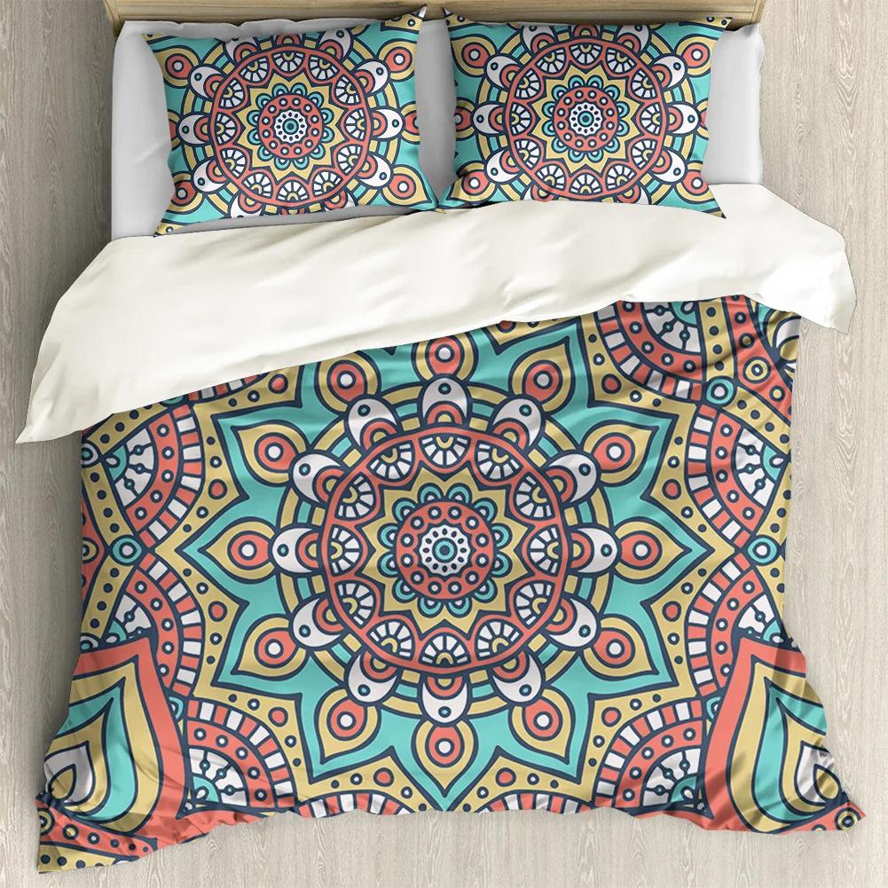 Bohemian Mandala Duvet Cover King/Queen Size Red Boho Exotic Pattern Luxury Soft Bedding Set Polyester Quilt Cover Pillowcases 70x133cm 2pcs
Bohemian Mandala Duvet Cover King/Queen Size Red Boho Exotic Pattern Luxury Soft Bedding Set Polyester Quilt Cover Pillowcases 70x133cm 2pcs