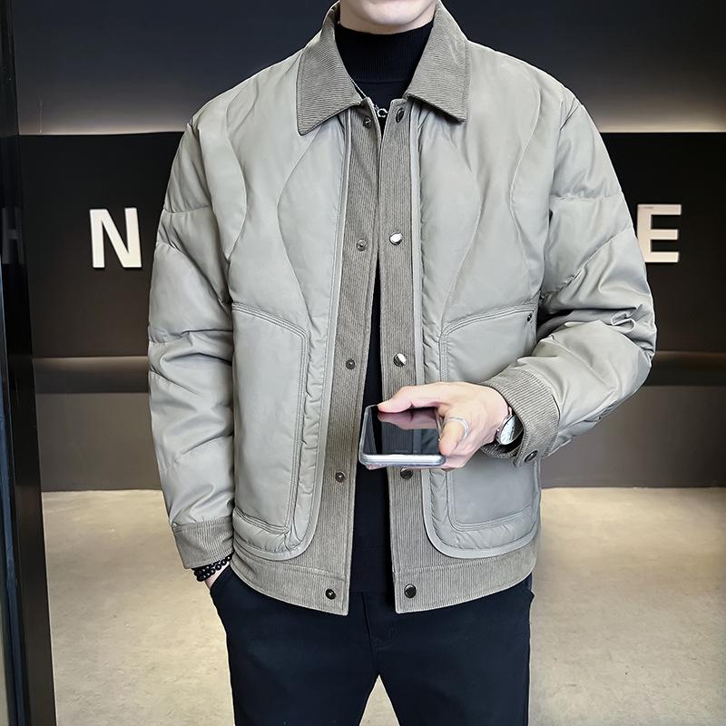 Men s Trendy Leather Slim Fit Down Jacket - New 2025 Winter Lapel Thickened Outerwear XL шифер сірий колір
Men s Trendy Leather Slim Fit Down Jacket - New 2025 Winter Lapel Thickened Outerwear XL шифер сірий колір