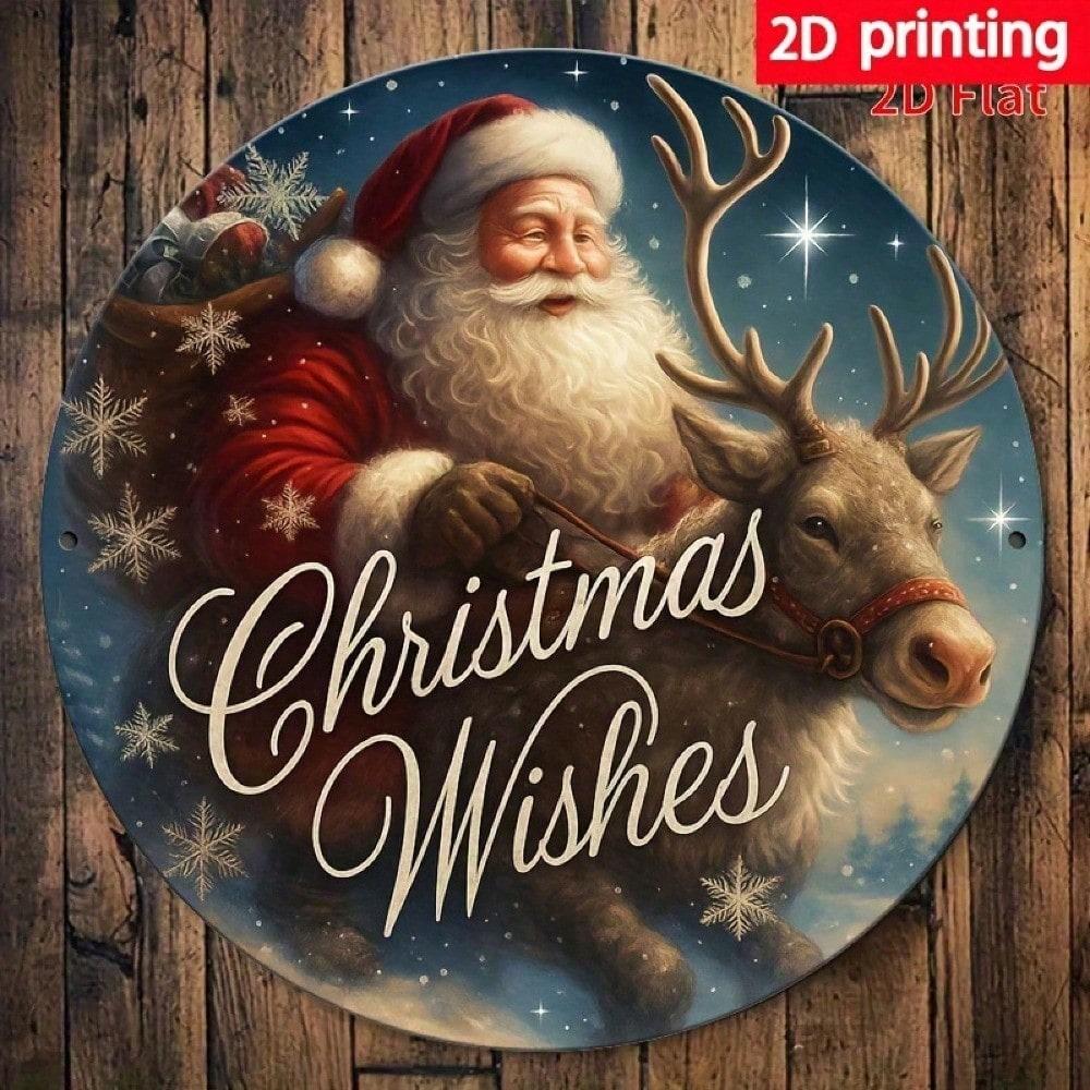 Vintage Metal Wall Art Santa Claus Reindeer Sign 8 Inch Round Blue Snowflake Winter Scene Heavy Iron Hanging Decor 20x20 разноцветный
Vintage Metal Wall Art Santa Claus Reindeer Sign 8 Inch Round Blue Snowflake Winter Scene Heavy Iron Hanging Decor 20x20 разноцветный