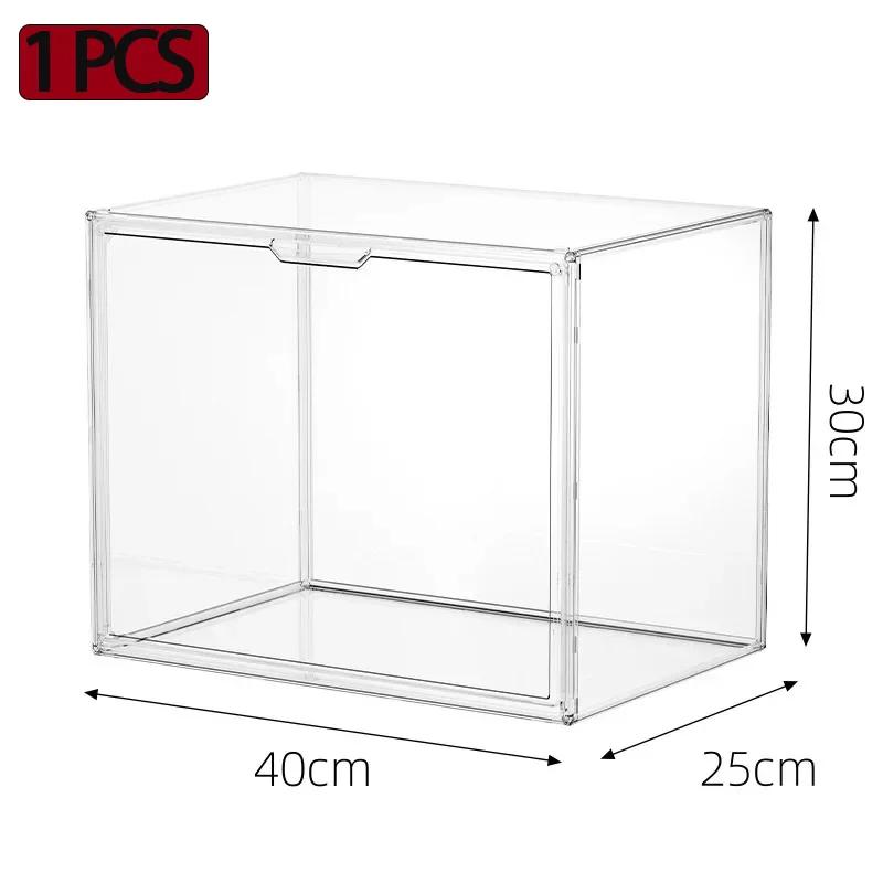 Transparent storage box organizer, bookshelf album CD desktop dustproof display cabinet, book and magazine storage container
Transparent storage box organizer, bookshelf album CD desktop dustproof display cabinet, book and magazine storage container
