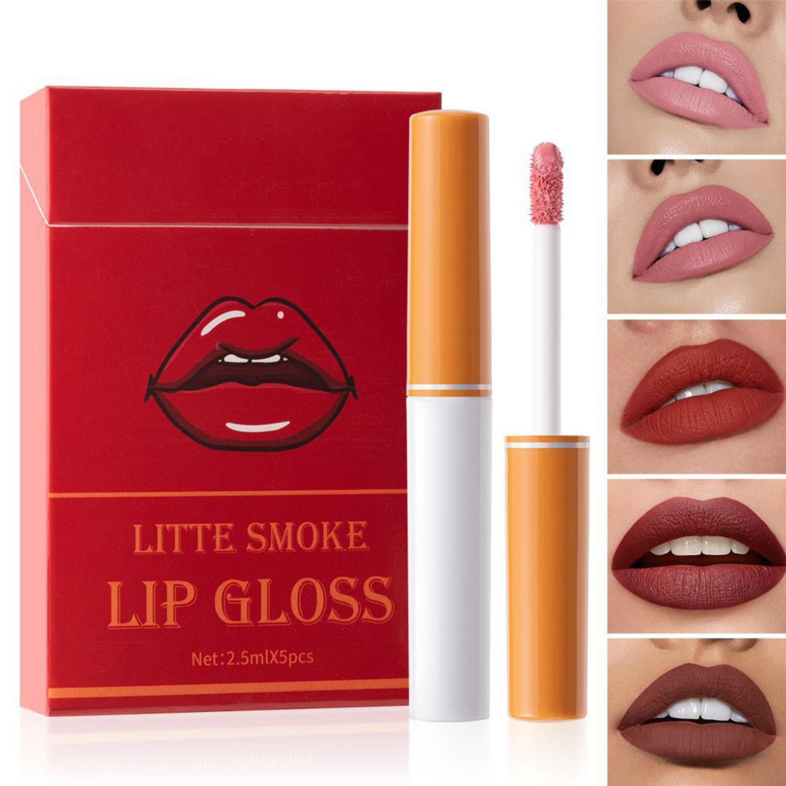 Velvet Lip Gloss Набор из 5 стойких бархатных увлажняющих помад в коробке Элегантный набор помад 2,5 мл One Size белый
Velvet Lip Gloss Набор из 5 стойких бархатных увлажняющих помад в коробке Элегантный набор помад 2,5 мл One Size белый