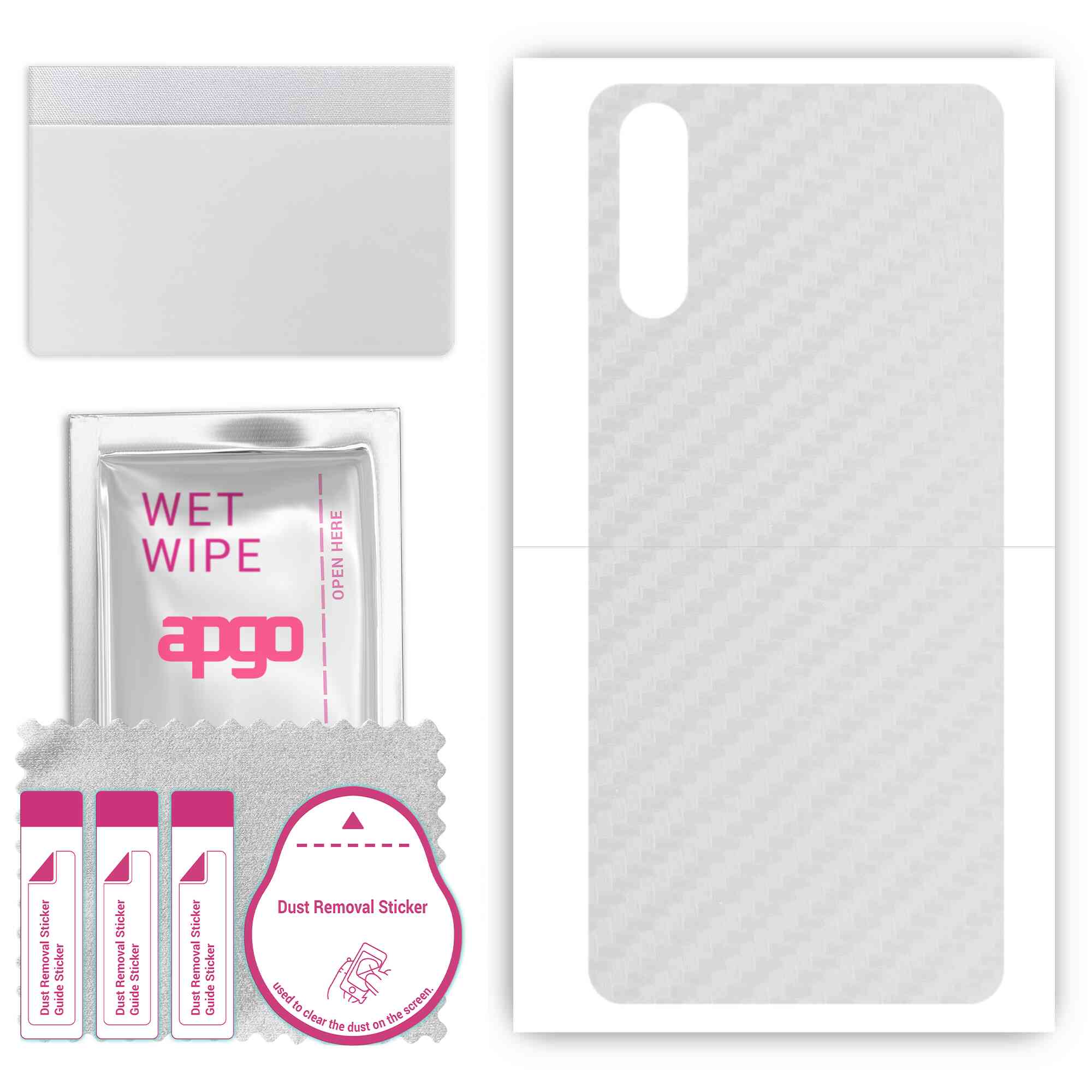 apgo Protective Skin Sticker for the back compatible with vivo V17 Neo, Wrap Film, Foil, Vinyl - Pattern Transparent Carbon
apgo Protective Skin Sticker for the back compatible with vivo V17 Neo, Wrap Film, Foil, Vinyl - Pattern Transparent Carbon