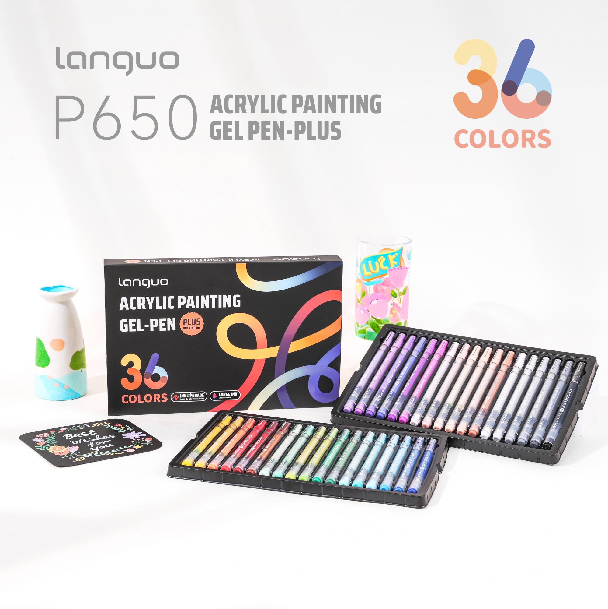 Languo Acrylic Painting Gel Pen Set 90/36 Colors/box 1.0mm Large Capacity Ink Handbook Pen Student Writing Drawing Marker Pens
Languo Acrylic Painting Gel Pen Set 90/36 Colors/box 1.0mm Large Capacity Ink Handbook Pen Student Writing Drawing Marker Pens