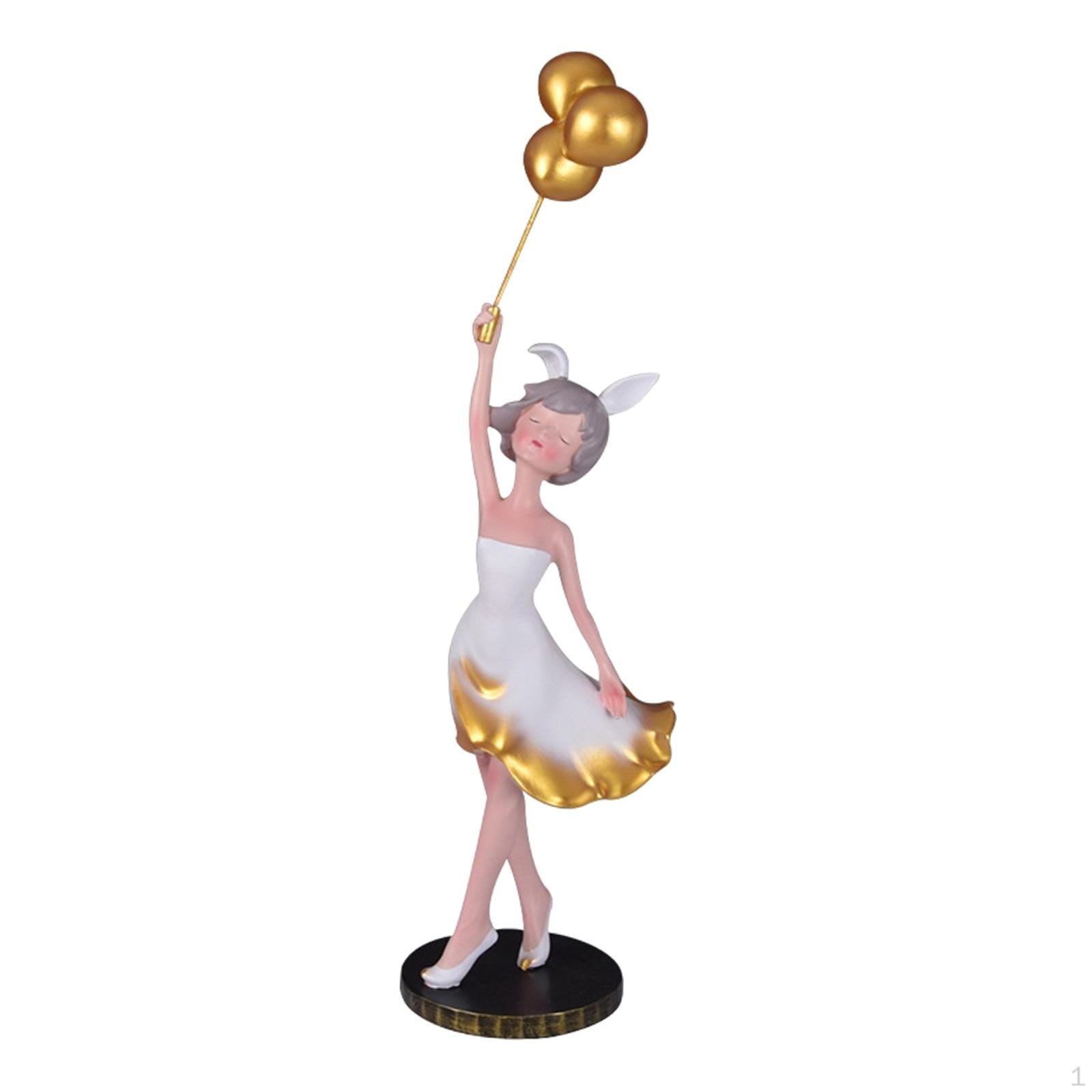 Elegant Lady with Balloons Decorative Figurine for Home And Office White 13x12x44cm
Elegant Lady with Balloons Decorative Figurine for Home And Office White 13x12x44cm