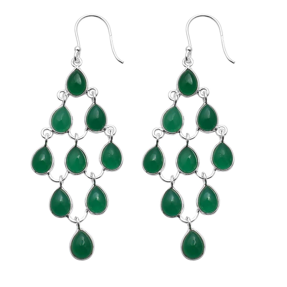 Green Onyx Gemstone Earrings Solid 925 Sterling Silver Handmade Earrings Jewelry Gift For Women And Girls E-3391
Green Onyx Gemstone Earrings Solid 925 Sterling Silver Handmade Earrings Jewelry Gift For Women And Girls E-3391