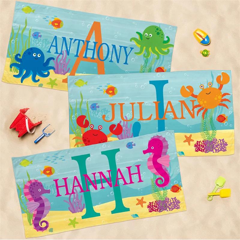 Children s Octopus, Seahorse, Crab, Name Towel Font Personalized Beach Towel, Bath Towel, Swimming Pool Name Towel, Bath Towel 50x100cm
Children s Octopus, Seahorse, Crab, Name Towel Font Personalized Beach Towel, Bath Towel, Swimming Pool Name Towel, Bath Towel 50x100cm