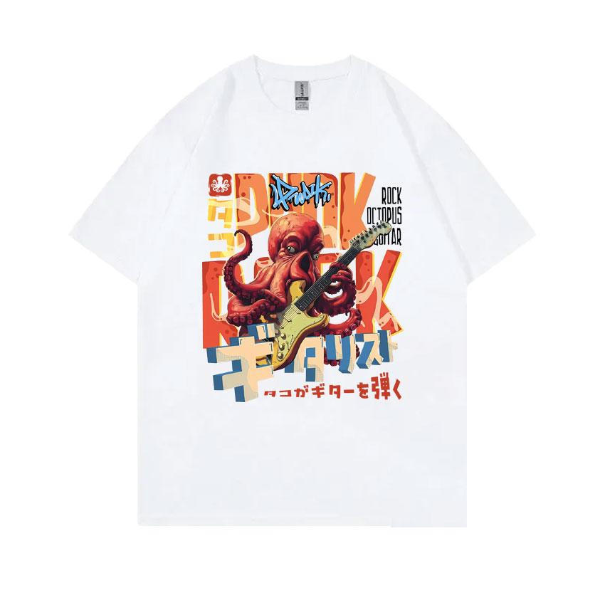 Tokyo Vintage Japanese Octopus Guitar Punk Rock Print Tshirt Unisex Women Unisexga Oversized T-shirts Unisex s Casual Pure Cotton T Shirt 4XL
Tokyo Vintage Japanese Octopus Guitar Punk Rock Print Tshirt Unisex Women Unisexga Oversized T-shirts Unisex s Casual Pure Cotton T Shirt 4XL