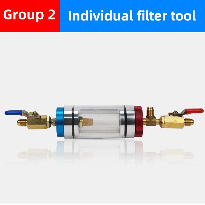 Automotive Air Conditioning Compressor Oil Filter Air Conditioning Refrigerant Oil Analyzer Refrigeration Oil Filler Purifier
Automotive Air Conditioning Compressor Oil Filter Air Conditioning Refrigerant Oil Analyzer Refrigeration Oil Filler Purifier