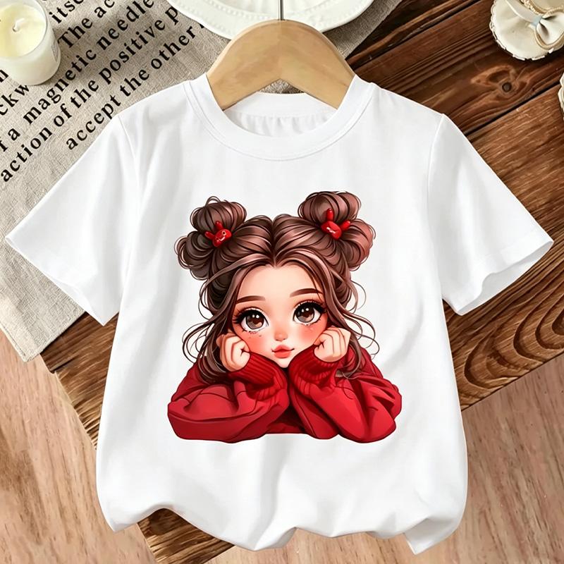 Summer Cartoon cute rabbit Print T-Shirt for girls Casual Round Neck Short Sleeve Design Perfect for Toddlers Everyday Wear Holidays 160
Summer Cartoon cute rabbit Print T-Shirt for girls Casual Round Neck Short Sleeve Design Perfect for Toddlers Everyday Wear Holidays 160