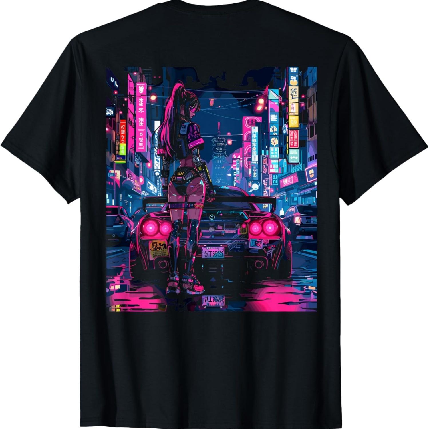 Cyberpunk Girl Car Back Printed T-Shirt(9) S чёрный
Cyberpunk Girl Car Back Printed T-Shirt(9) S чёрный