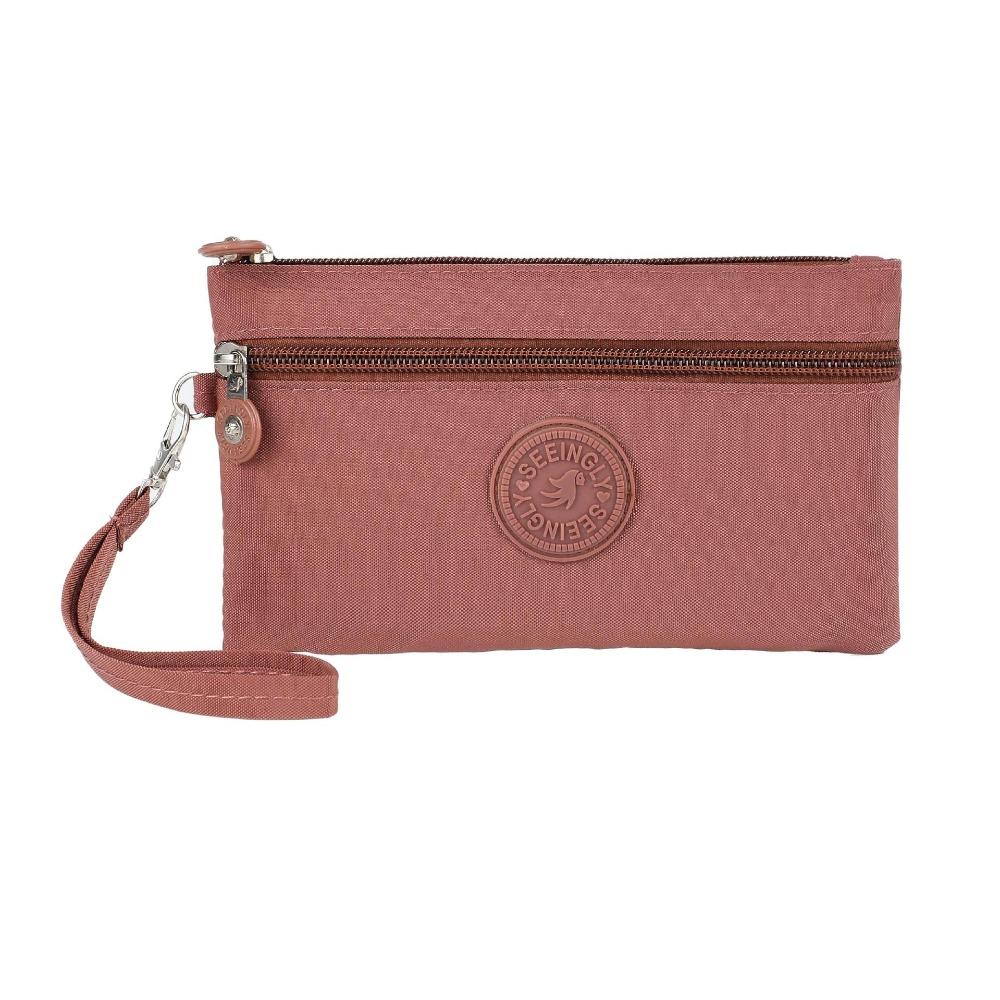 With Lanyard Zipper Coin Purse Nylon Simple Money Handbag Portable Double Layer Wallet Outdoor кавовий
With Lanyard Zipper Coin Purse Nylon Simple Money Handbag Portable Double Layer Wallet Outdoor кавовий