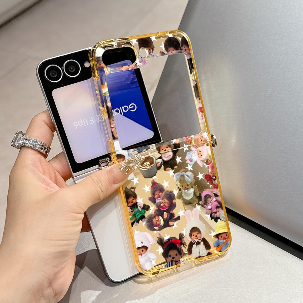 New Cartoon cute doll Monchhichis Metal Connector Phone Case for Samsung Galaxy Z Flip3 Flip4 Flip5 Flip6 Flip7 Candy Color Samsung Z Flip3 5G
New Cartoon cute doll Monchhichis Metal Connector Phone Case for Samsung Galaxy Z Flip3 Flip4 Flip5 Flip6 Flip7 Candy Color Samsung Z Flip3 5G