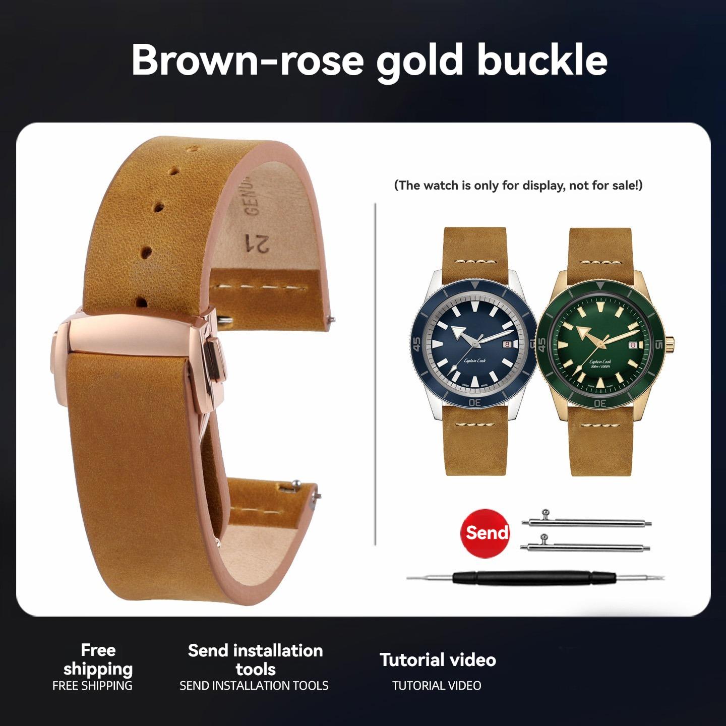 19*18mm 21*18mm Universal Genuine leather Watch strap For Rado CAPTAIN COOK R32505315 R32505205 R32505313 Cowhide Watch band 21x18mm
19*18mm 21*18mm Universal Genuine leather Watch strap For Rado CAPTAIN COOK R32505315 R32505205 R32505313 Cowhide Watch band 21x18mm