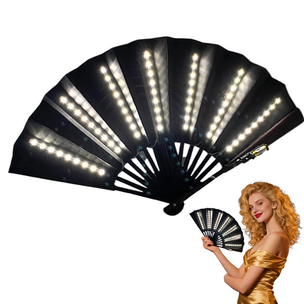 LED Hand Fan Luminous Light Up Folding Fan Glowing Hand Fan Stage Performance Birthday Wedding Party Dance Festival Bar Supplies
LED Hand Fan Luminous Light Up Folding Fan Glowing Hand Fan Stage Performance Birthday Wedding Party Dance Festival Bar Supplies