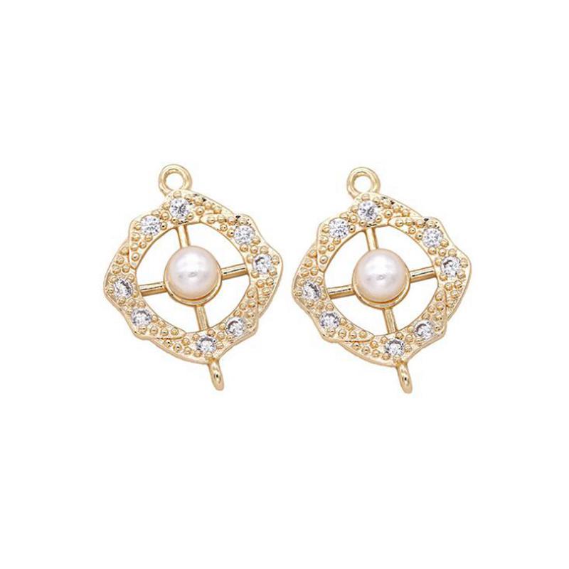 Позолоченная медь 14 карат, инкрустация цирконами, жемчугом, коннектор, кулон для DIY ожерелья, серьги, подвески, аксессуары, фурнитура для изготовления ювелирных изделий 1 piece
Позолоченная медь 14 карат, инкрустация цирконами, жемчугом, коннектор, кулон для DIY ожерелья, серьги, подвески, аксессуары, фурнитура для изготовления ювелирных изделий 1 piece